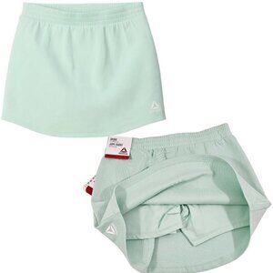 Reebok Girls Active Velocity Skort (Skirt w/Compression Shorts) – Green – LG/XL